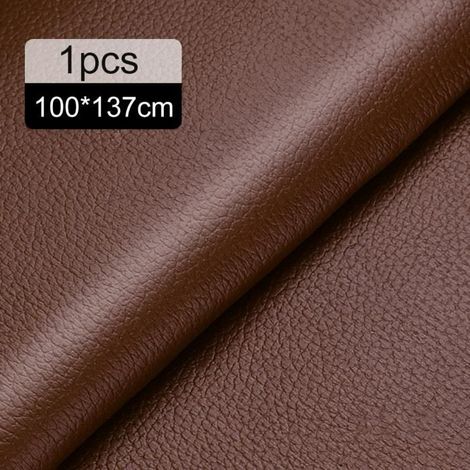 Cuir Autocollant,100x137cm Kit Patch de Réparation en Cuir Auto-adhésif,pour Sièges D'auto,Canapés,Sièges de Bateau,Chaises - Kaki (1/4)