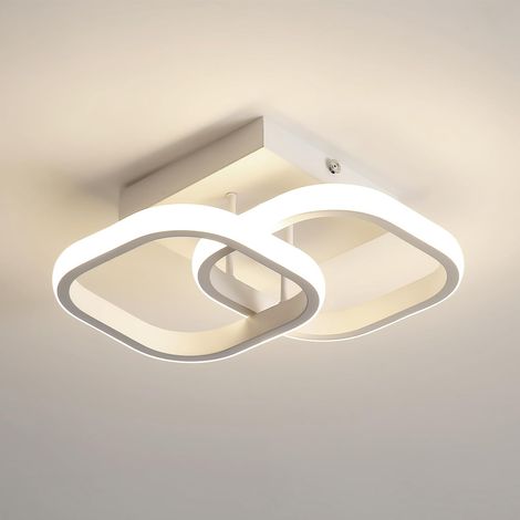 GOECO LED Ceiling Light 22W Modern Design Circle Square Ceiling Lamp For Kitchen Dining Room Bedroom Corridor Entrance Balcony Neutral Light 4500K (1/5)