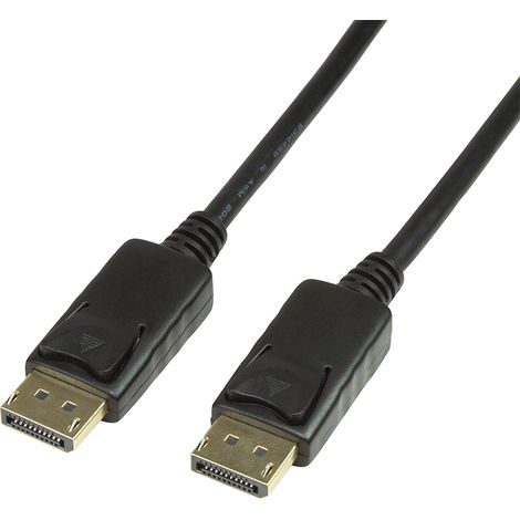 Cable DisplayPort LogiLink CV0077, 10 m DP/M a DP/M - 4K/60 Hz, negro (1/5)