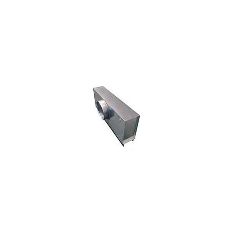 Atlantic – Plénum isolé LSD PL-535376 – Diffuseur linéaire en aluminium – Jet d'air réglable 180° – Finition aluminium laqué blanc