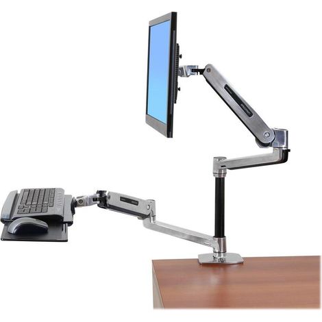 Ergotron WorkFit-LX soporte de escritorio aluminio pulido (1/3)