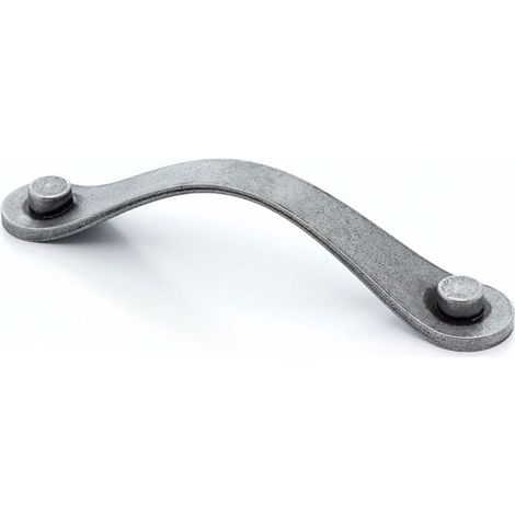 Poignée de meuble dallas – Entraxe 128mm – Matériau zamac – Finition fer vieilli – Hauteur 31mm – Largeur 27mm – Metakor
