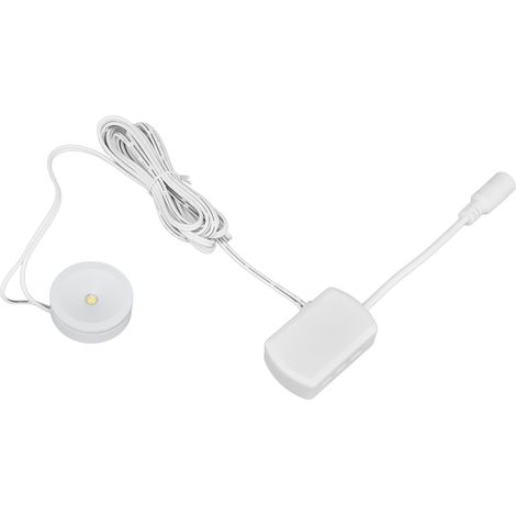 Spots LED ronds ultra-minces à intensité variable pour sous-meubles, idéaux pour les halls d'exposition et les armoires (1 pour 4). (1/5)