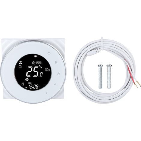 Thermostat de chauffage au sol électrique avec écran LCD tactile et WiFi, contrôleur de température intelligent. (1/5)