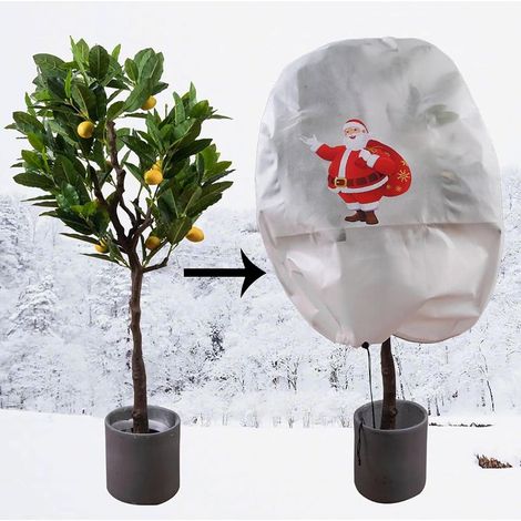 Housse de protection hivernale pour plantes 80 x 110 cm, sac de protection contre le gel, housse de protection contre le gel pour arbustes et arbres, outil de jardinage, sac de protection contre le ge (1/5)