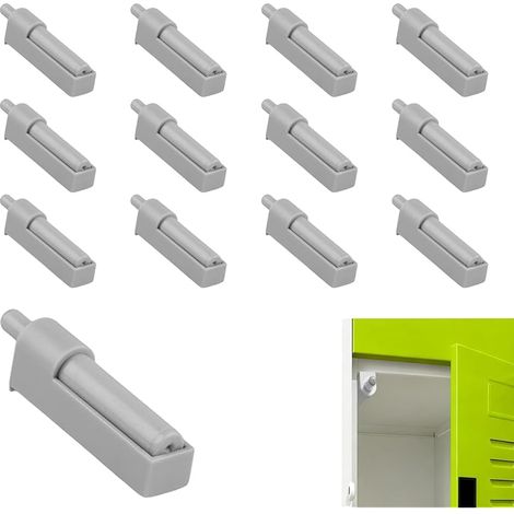 Lot de 12 Amortisseurs de Porte Gris, Fermeture Porte Silencieuse et Douce pour Placard, Meuble de Cuisine et Tiroir, Système de Fermeture Auto(Gris) (1/5)