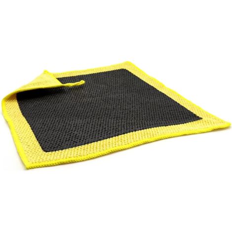 Panno per la pulizia dell'auto, striscia di fango, panno in microfibra, giallo (1/4)