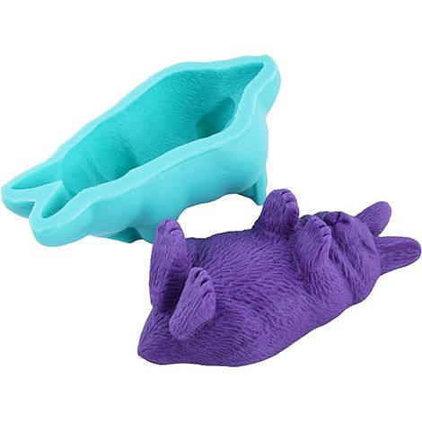 Molde de silicona para pasta de azúcar, conejito, 3D (1/3)