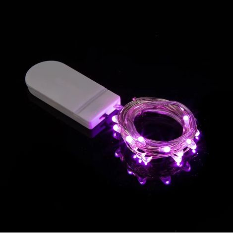 30er-Pack Mini-LED-Lichterkette, batteriebetrieben, 1 m, 10 LEDs, Kupferdraht, dekorative Lichterkette für Flaschen im Innen- und Außenbereich, Hochzeitsfeier, Weihnachten, Schlafzimmer, rosa Lichterk
