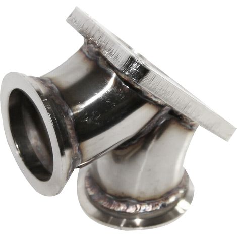 T4-Edelstahl-Auspuffrohrverschraubung, Flansch auf 2,5-Zoll-Anschluss für V6- und V8-Turbomotoren, universeller Hochtemperaturadapter (1/5)