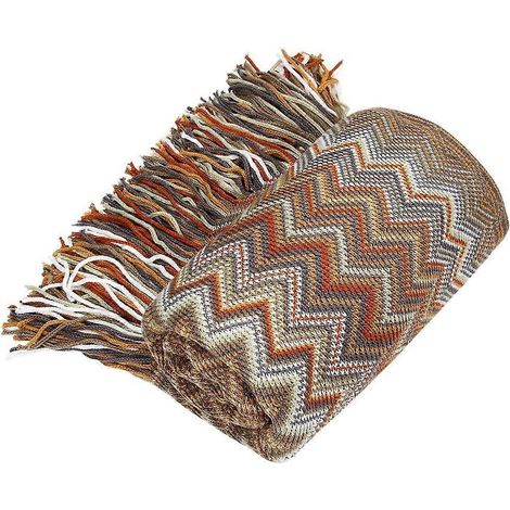 Sofadecke im Karomuster, warm und dick, weiche Decke für Sessel, 130 cm x 160 cm (beige) (1/3)