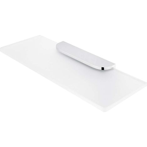 Nimco Nikau - Mensola, lunghezza 30 cm, vetro opaco/cromo NK 30091B-30-26