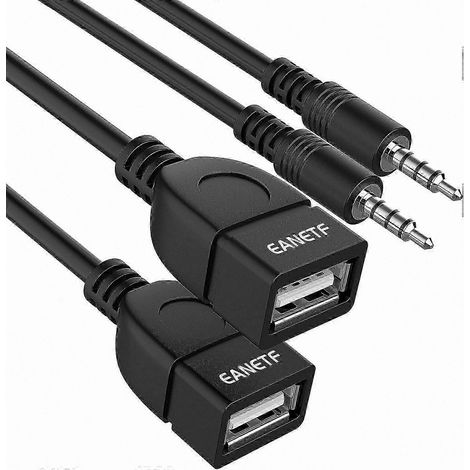 USB-auf-3,5-mm-Klinkenadapter für Audiowiedergabe mit USB-Stick-Speicher, MP3-Player-Anschluss, Hi-Fi-Soundausgabe, kompatibel mit Smartphones, PCs, Autos, fahrerlos, Plug-and-Play. (1/5)