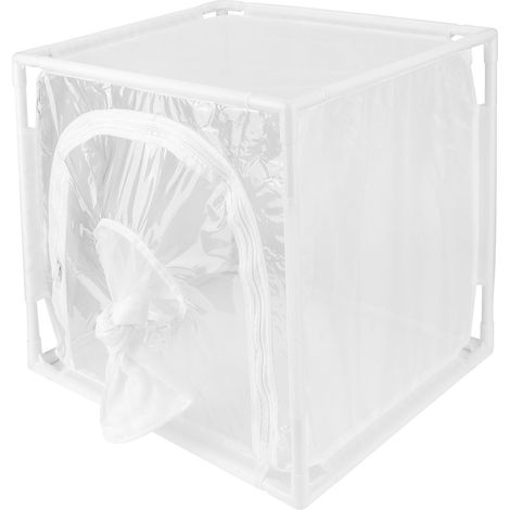 Cage à Insectes 40x30x40cm pour Papillons et Plantes, Serre de Jardin Aérée avec Moustiquaire