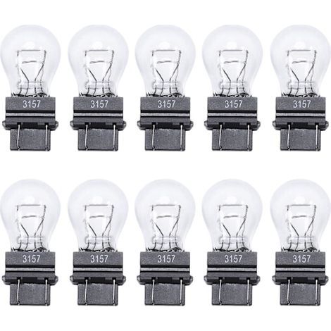 10 ampoules 3157 pour feux arrière, feux de freinage, feux de recul, clignotants S8