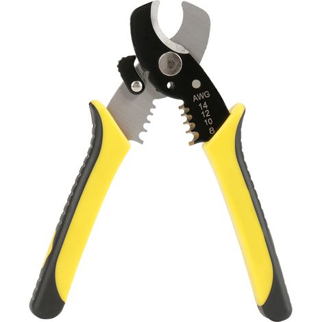 Pince à dénuder et couper 2-en-1, outil électrique professionnel pour électricien, modèle RT-6065, coupe-fil et dénudeuse manuelle. (1/5)