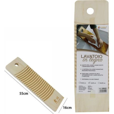 Trade Shop - Lavado De Bebé De Madera Rectangular Linaza De Lino De Lino De Lino 16x55cm - (1/3)