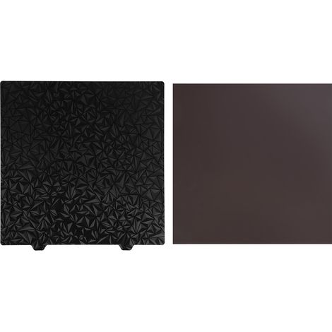 Plateau de construction PET PEI 310 x 310 mm pour imprimante 3D, finition lisse, aspect givré, double face, compatible CR10, CR10S et X40 IDEX X40 V2, plaque en acier de 1,2 mm d'épaisseur, aimant inc (1/5)