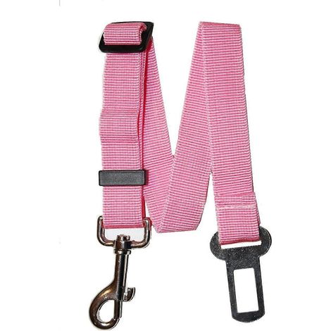 Accessoires pour animaux - Ceinture de sécurité universelle pour chien - Laisse de qualité supérieure pour chien - Système de retenue réglable pour voiture avec clip de sécurité pour harnais - Convien (1/5)