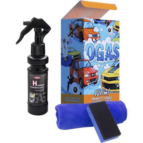 Kit de réparation de phares, rénovateur de phares, liquide de polissage anti-rayures pour abat-jour (1/5)