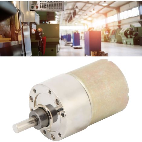 Moteur miniature à engrenages CC XD-37GB520, DC24V, petit moteur à vitesse lente avec vitesse réglable pour la rotation avant et arrière, moteur CC à basse vitesse, 500 tr/min. (1/5)