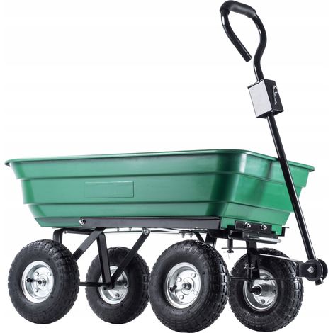 KADAX Gartenwagen, 75L, Grün/Schwarz (1/5)