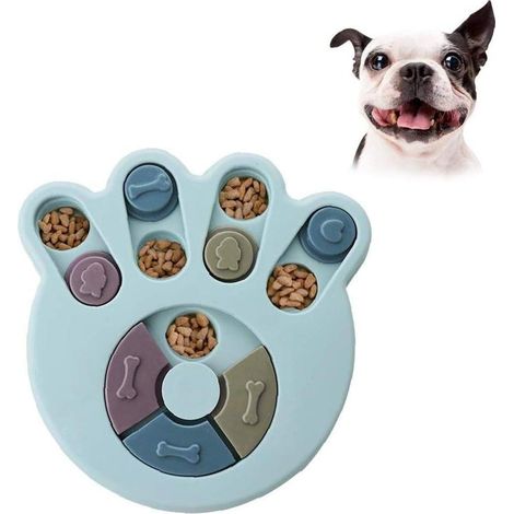 MINKUROW Mangiatoia Per Giocattoli Puzzle Per Cani, Giocattolo Interattivo Durevole Per Cani, Giochi Per Cervelli Per Cani, Forniture Per Animali Domestici Per Il Miglioramento Del Qi (Blu, Artiglio) (1/5)