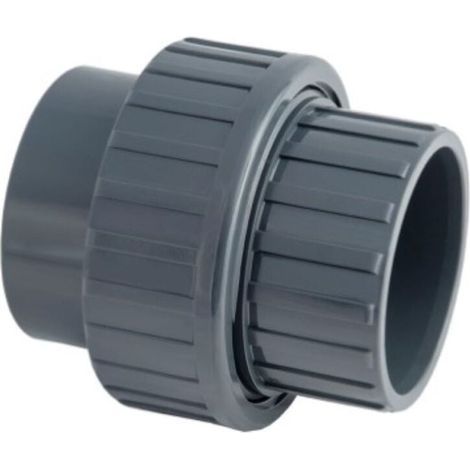 Ø 32 mm, Un raccord union 3 pièces, PVC Pression a coller - (1/2)