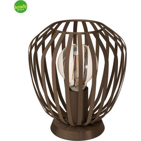 Lampada da tavolo ESPINAL Eglo 1xE27 in acciaio color bronzo (1/4)