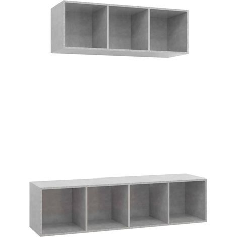 Maison Exclusive - Set de muebles de salón 2 pzas madera ingenier (1/5)