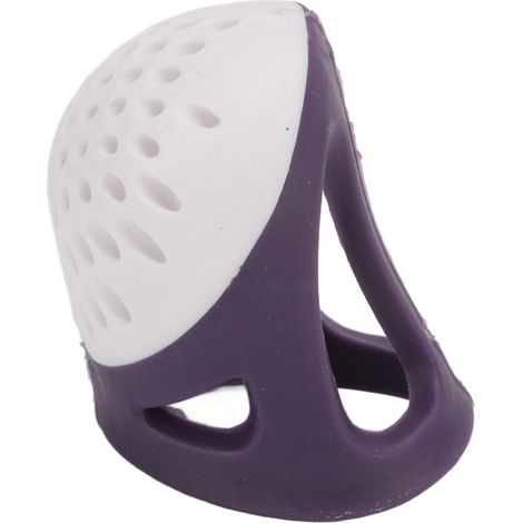 Thimble Purple Large Breathable Cross Stitch Sewing Quilting Silicone Thimble Finger Protector (1/5)