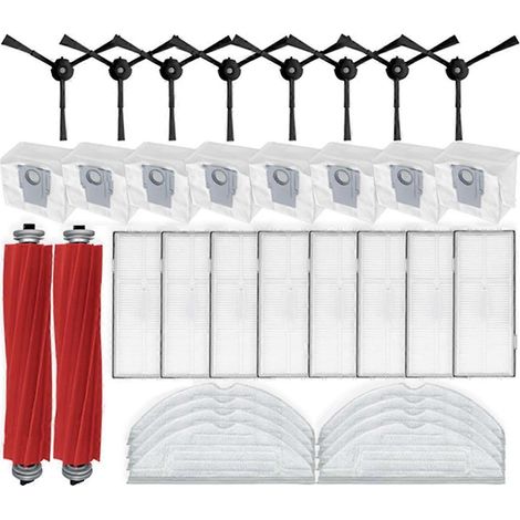 34 pièces détachées pour aspirateur robot Roborock S7 Maxv Ultra / Q100TSC / S7 Pro