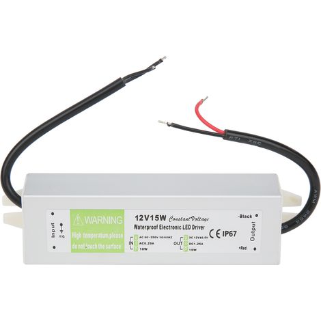 Alimentation à découpage étanche 15W AC90-250V transformateur LED pilote DC24V (1/5)