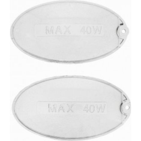 Kit 2 Deflectores Trasluz Campana Mapensa Ecoline Top 60  Referencia 1330058595  Medidas 100x55 mm  Protector de Lámpara