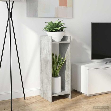 Teenpull – Pflanzenständer Betongrau 30 x 30 x 80 cm Holzwerkstoff (1/5)