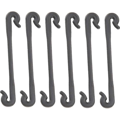 Lot de 100 clips de plantes clips de support de vignes de légumes noirs pour soutenir les tiges de raisin ajuster le jardin réutilisable (1/5)