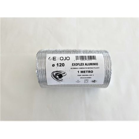 TUBO ALLUMINIO COMPATTO (RITR. IN 20 CM) 1M - 120 MM