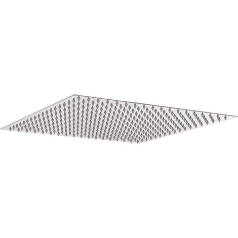 Cabezal de ducha cuadrado efecto lluvia acero inox 304 40x40 cm vidaXL