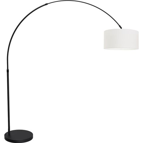 Mexlite - lámpara de pie - Flair - negro - metal textil - lámpara