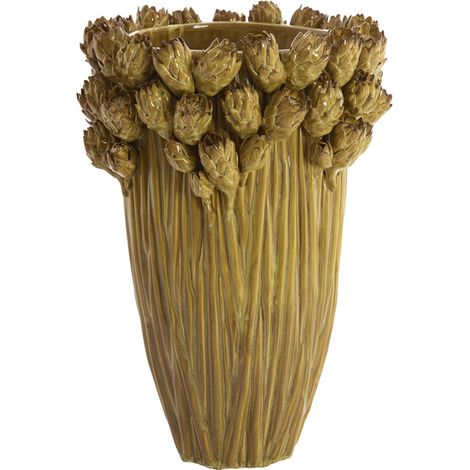 Vaso giallo in ceramica raffinato Light & Living Fynara (1/3)
