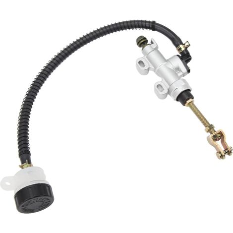 Réservoir de Pompe de maître-Cylindre hydraulique de maître-Cylindre de Frein arrière pour Moto Tout-Terrain VTT (Blanc) Maitre Cylindre Frein Arriere Moto (1/5)