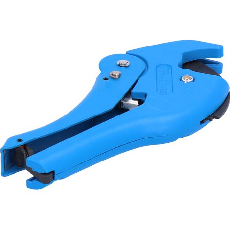 PVC-Rohrschneider mit Ratschenmechanismus und Schlaufe, Handwerkzeug für Rohre und Schläuche, blaues Sanitärwerkzeug (1/5)