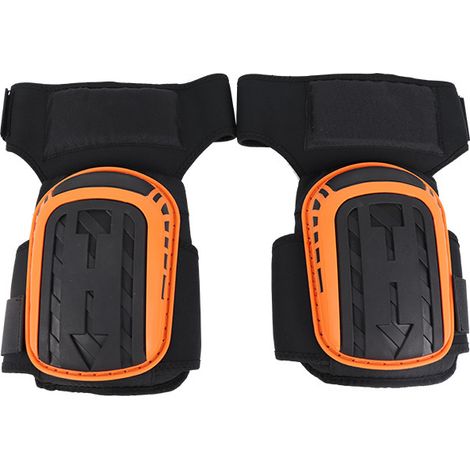 Reinforced Knee Protector for Construction Tilers – Non Slip Wear Resistant Heat Insulation Anti Puncture Silicone Pad – Orange Black Welding Knee Support (1/5)