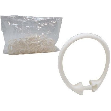 Anneaux en plastique universels pour les rideaux de douche