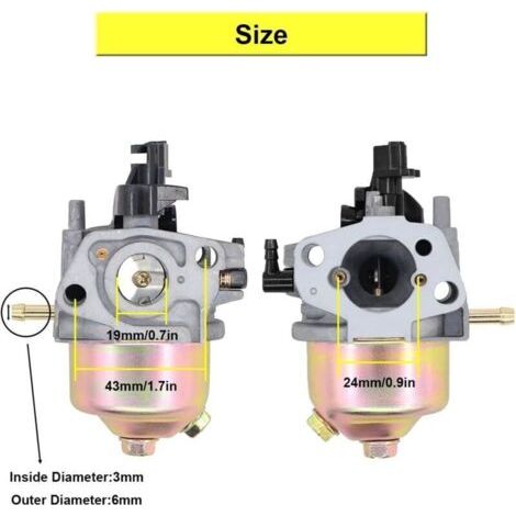 Carburateur de remplacement pour moteur de tondeuse Mountfield RS100 RS100 SP414 HP414 avec filtre à air, bougie d'allumage et poire d'amorçage (1/3)