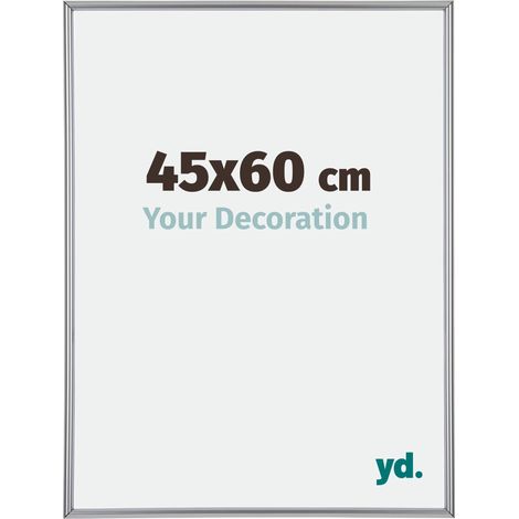 Cadre Puzzle 45x60 cm - Argent Brillant - Plastique - Annecy. (1/5)