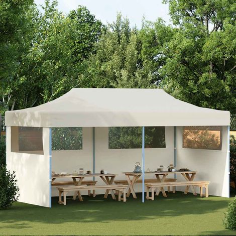 vidaXL Carpa plegable Pop-up crema 3x6 m (1/5)