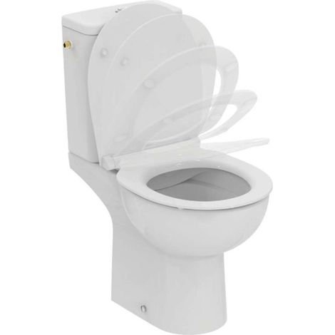 Ideal Standard Eurovit Standtiefspül-WC Paket RimLS+, WC-Sitz, (1/5)