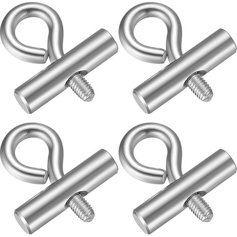 4 Pcs Crochets d'auvent pour Bande de Passepoil 8-10 mm, Crochets d'auvent pour Camping-car et Caravane, Arrêts de Rail D'auvent, Bouchons de Tuyauterie Crochet de Tente Car Caravane Accessoires