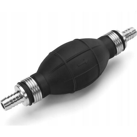 Pompe à main à poire pour carburant, valve en caoutchouc 10 mm (1/3)